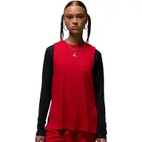 Jordan Sport tanktop met ruitdetail voor dames - Rood | Maat L (EU 44-46)