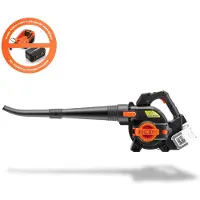 FUXTEC 2-in-1 accu-blazer FX-E2LBS - 40 Volt. Blazende/zuigende bladblazer | Bladvermaler | 685,1 m³/u | Inclusief opvangzak | Ergonomische handgreep | Zonder accu/oplader