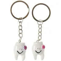 Duckiez Sleutelhanger Tand+Bloemetje - 48 stuks