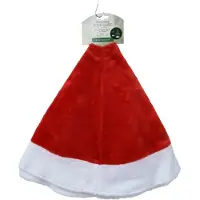 Everlands Kerstboomkleed | Decoris | Ø 85 cm (Kerstmuts, Rood/wit)