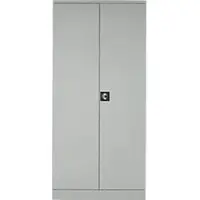 Schäfer Shop Stalen kast - cilinderslot - B 916 x D 422 x H 1950 mm - lichtgrijs RAL 7035 - ons merk Select