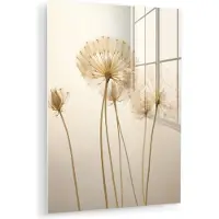 MuchoWow Glasschilderij 120x160 cm - Schilderij acrylglas - Zonlicht - Paardenbloem - Botanisch - Bloemen - Foto op glas - Muurdecoratie woonkamer - Wanddecoratie slaapkamer - Schilderijen