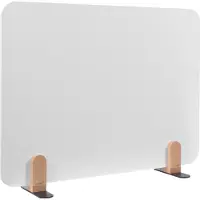 Legamaster Elements whiteboard tafelschot, geëmailleerd staal, incl. 2 voetbeugels, B 800 x H 600 x D 11 mm