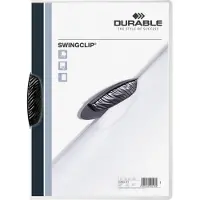 Durable klemmap Swingclip, A4, PP, met clip, zwart