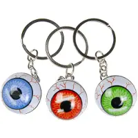 Duckiez Sleutelhanger Oogbal Metaal - 48 stuks
