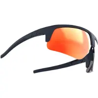 BBB Cycling Comet Fietsbril Heren en Dames - Duurzame Sportbril - Wielrenbril Geschikt voor Race, MTB & Gravel - Mat Zwart MLC Oranje/Rood - BSG-75