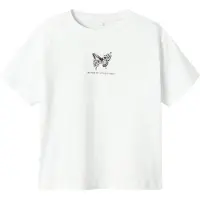 Name it KIDS T-shirt wit Meisjes Katoen Ronde hals Effen - maat 116