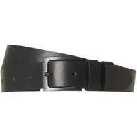 No-excess Belt leather buckle black