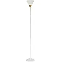 Meet by Paperflow Jefferson vloerlamp wit, metaal/hout, H 1800 mm, E27
