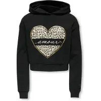 Kids Only GIRLS Sweatshirt 'KOGCooper' taupe / goud / zwart / wit