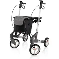 Topro Rollator Troja 5G Small Incl Rugband Zilver (Zachte wielen )