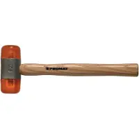 Promat /Tecwerk Plastic hamer | hoofd-d. 50 mm koplengte 115 mm | celluloseacetaat rood | hout - 4000811535