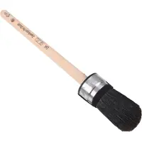 Copenhagen Pro Classic Ovale Kwast | Maat 35 | Zwart Chinees varkenshaar | FSC houten steel - 23.122.35