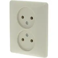 Peha Standard Contactdoos | Inbouw | 2-voudig | Polarwit - 66.011.49