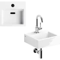 Clou Flush 1 fontein met Freddo 1, Minisuk sifon en afvoerplug