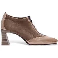Hispanitas Dames Bruine Atlanta Leren Schoenen (41), Leer, 5 tot 8 cm, Ritssluiting, Casual HI254324