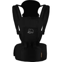 Deryan Pack Ergonomische draagzak - Babydrager + Opbergvakjes - Zwart
