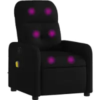 vidaXL Massagestoel met zwarte stof