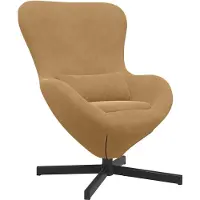 vidaXL Eivormige stoel Bruin 63 x 73 x 90 cm Fluweel