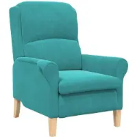 vidaXL Fauteuil Turquoise Fluweel