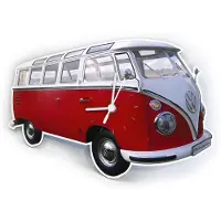 Brisa Klok Volkswagen T1 bus Classic Red