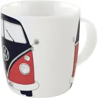 Vw-collect VW Collection - Volkswagen Keramiek Koffie-Thee-Cappuccino-Kop-Mok-Haferl Mok voor Keuken T1, T2, T3, T4, T5, T6 Bulli Bus (370 ml/Bulli chauffeur/Kleur)