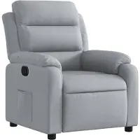 vidaXL Relaxfauteuil lichtgrijze stof