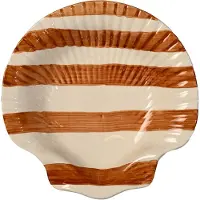 By On Armona Stripe bord 23,5x23,5 cm Lichtbruin-wit
