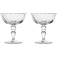 By On Opacity Italiaanse champagnecoupe 15 cl 2-pack Helder
