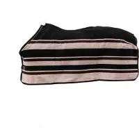 Kentucky Horsewear Horsewear - Fleece Deken - Strepen Bruin/Beige - 155/205