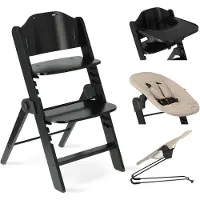 Deryan Odin Luxe Kinderstoel met Bouncer - Zwart/Nougat