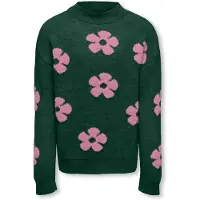 ONLY Kognaja ls flower pullover knt dessin