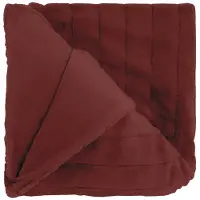 Unique living plaid norah 150x200cm marsala
