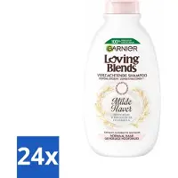 Garnier 24 x Loving Blends Milde Haver Shampoo 300 ml - Milde Haver Shampoo - Hypoallergene Shampoo - Gevoelige Hoofdhuid - Kalmerende Shampoo - Hydraterende Shampoo