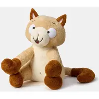 Woody Grote Knuffel Kat - Beige