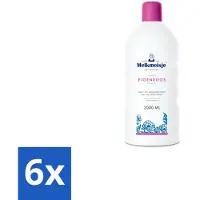 Melkmeisje 6 x Bad en Douche Crème Pioenroos 2000 ml - Douchecrème - Melkproteïnen - Katoen - Huidverzorging - Pioenroos