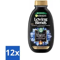 OEM 12 x Loving Blends Magnetic Charcoal Shampoo 300 ml - Shampoo Voor Vette Hoofdhuid - Shampoo Voor Droge Haar - Zuivering Hoofdhuid - Hydraat Haar - Charcoal Shampoo