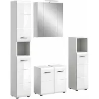 Furnilux Ijsbadkamercombinatie inclusief verlichting hoogglans mdf tz nb