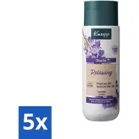Kneipp 5 x Douche Relaxing 200 ml - Douchegel - Ontspannende Geur - Lavendel - Stress Verlichten - Huid Verzorging