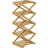 Vicco Ziggy Schoenenkast – 26 x 68.5 cm met 5 compartimenten Bamboe