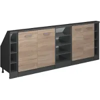 Vicco R-Line Keukenkast voor schuine wand – 210 cm Set van 5 Sonoma/antraciet