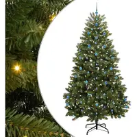 vidaXL Kunstkerstboom met 300 LED Groen 270 cm PVC en Metalen
