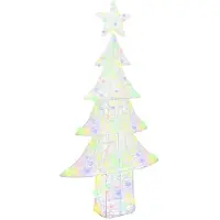 vidaXL Kerstboom 240 LED's Meerkleurig 180 cm Acryl