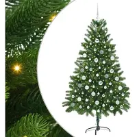 vidaXL Kerstboom met 300 LED met standaard Groen 180 cm PE