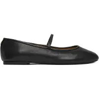 Ralph Lauren Ballerina met riempjes 'JAYNA' zwart