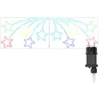 vidaXL Kerstster 432 LED's Multikleur 182 x 58 cm PVC