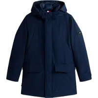 Tommy Hilfiger heren parka "Rockie" met donsvulling en capuchon, blauw (Desert Sky), maat XL