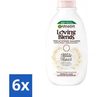 Garnier 6 x Loving Blends Milde Haver Shampoo 300 ml - Milde Haver Shampoo - Hypoallergene Shampoo - Gevoelige Hoofdhuid - Kalmerende Shampoo - Hydraterende Shampoo