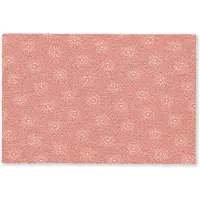 MuchoWow Deurmat 90x60 cm - Droogloopmat Boho - Print - Roze - Wit - Ogen - Mat voor binnen - Schoonloopmat - Deurmatten met print - Inloopmat