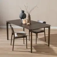 Livin24 Scandinavische eettafel Cala walnoot 220 x 100 cm